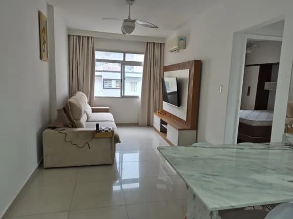 Apartamento 1 dormitório para venda - Reformado - Porteira Fechada - José Menino - Santos-SP