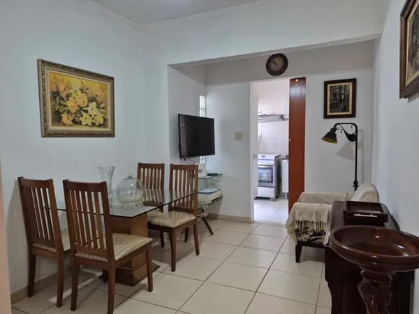 Apartamento 1 dormitório, ótima distribuição, localizado à 1 quadra da praia, esquina com canal 1 José Menino, Santos/SP