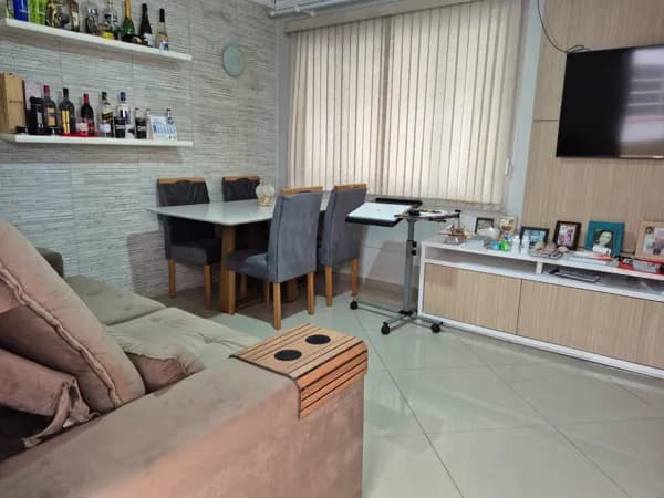 Apartamento 1 dormitório à venda - Reformado - Vista ao mar - José Menino em Santos