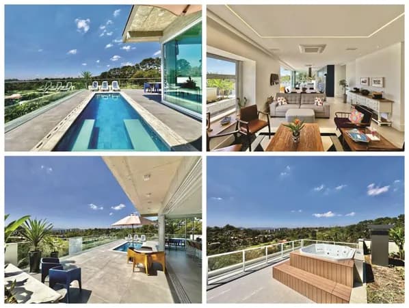 Cond Palos Verdes - NOVA, 7 sts, mobiliada. Elevador, gourmet, piscina, spa, vista maravilhosa!
