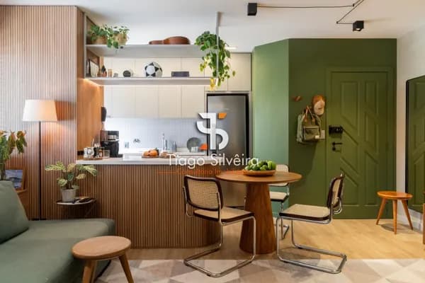 Apartamento à Venda de 1 quarto com lavabo + 1 vaga de garagem