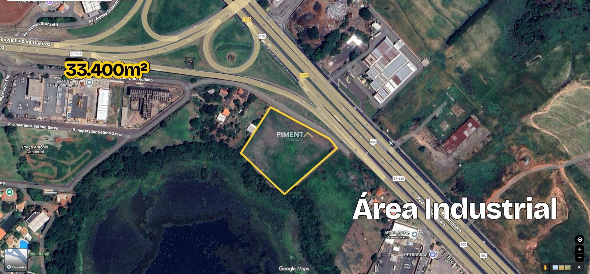 Área Industrial às Margens da Rodovia Anhaguera em Americana-SP