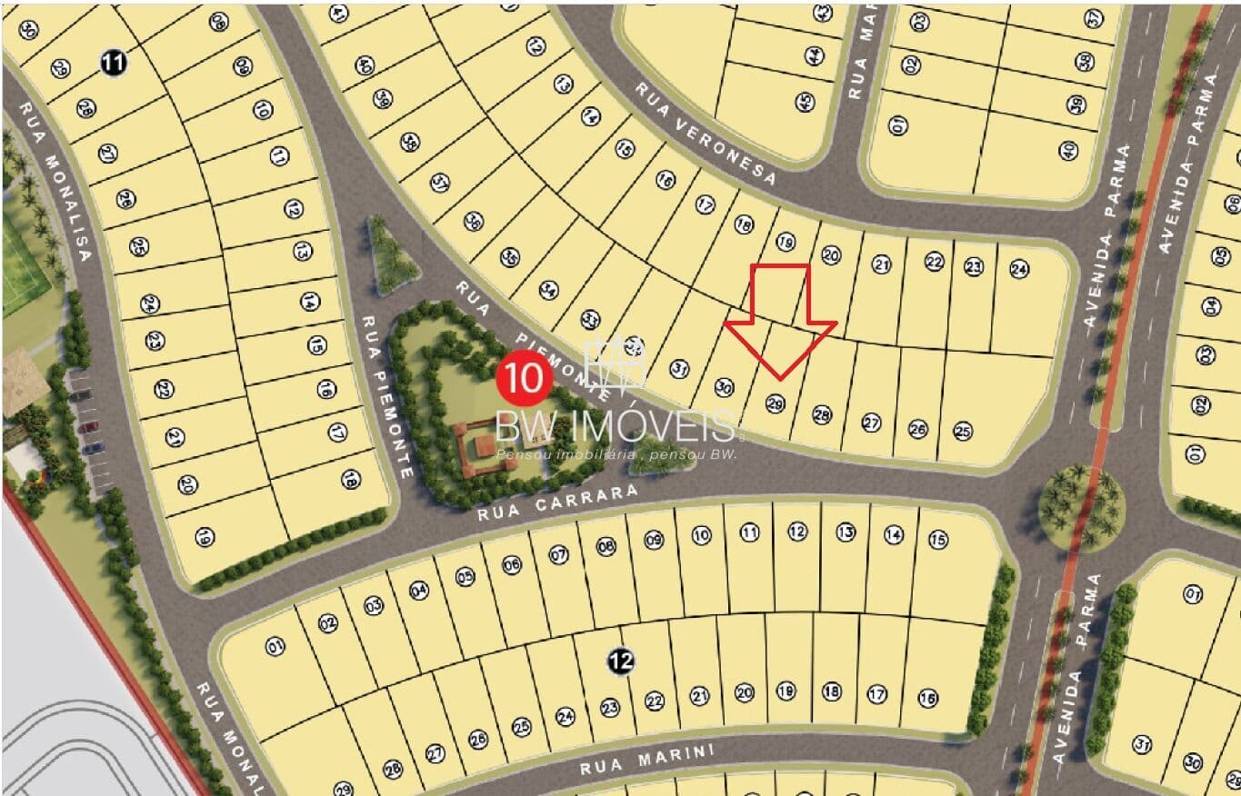 Lote Condomínio Jardins Parma - 273,93 Mts