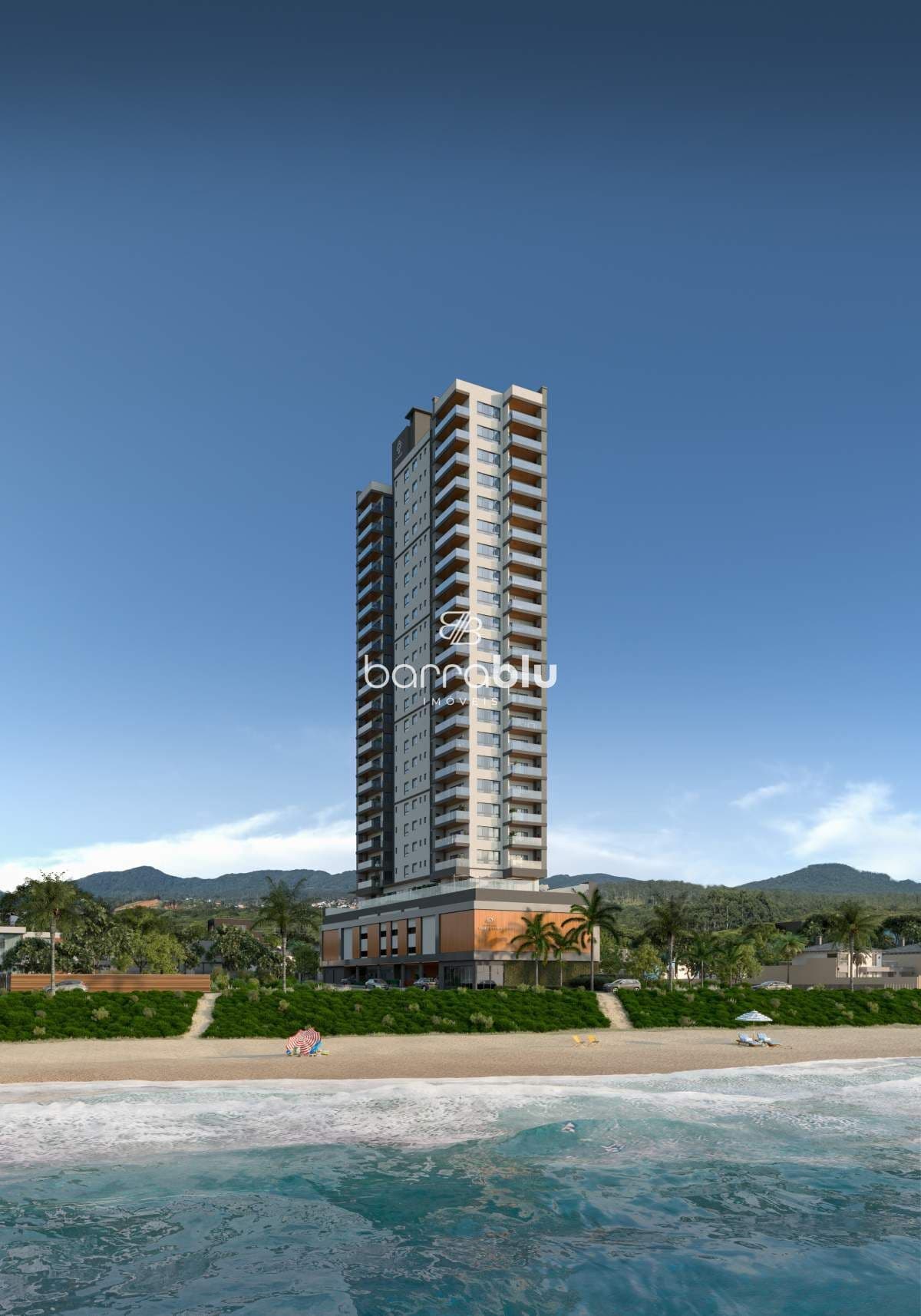 Apartamentos frente mar no Ocean Club Tabuleiro, 3 dormitórios (3 suítes) na Praia do Tabuleiro - Barra Velha/SC