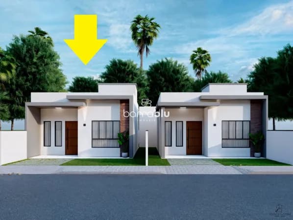 Casa com 2 dormitórios (1 suíte), 61,00m² no bairro Quinta dos Açorianos - Barra Velha/SC.
