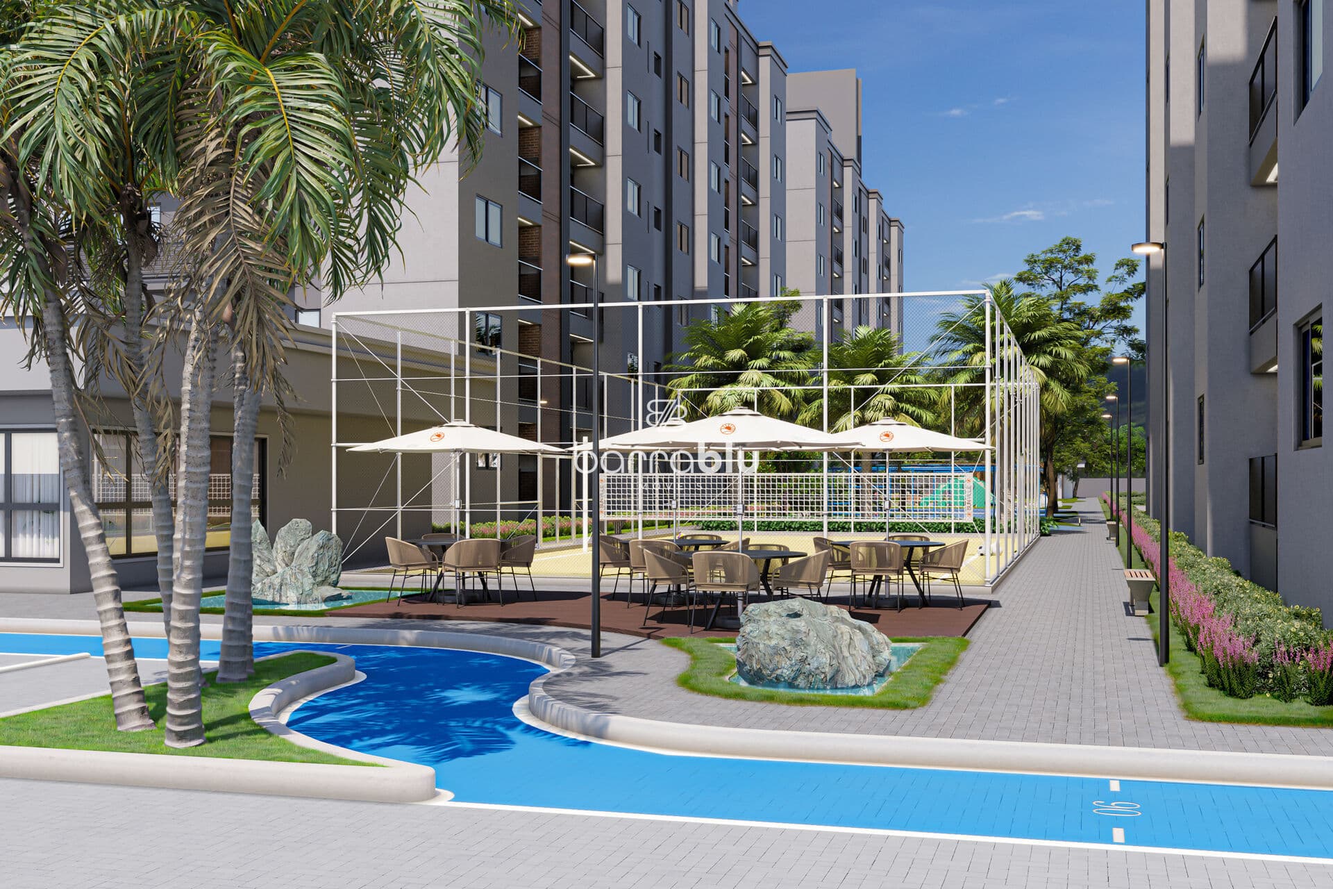 Apartamento em homeclub com 2 dormitórios 56m² - Sun Ville Residence - São Cristóvão - Barra Velha