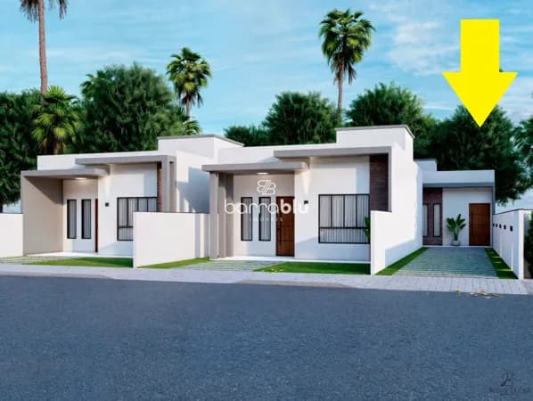 Casa com 2 dormitórios (1 suíte), 57,00m² no bairro Quinta dos Açorianos - Barra Velha/SC.