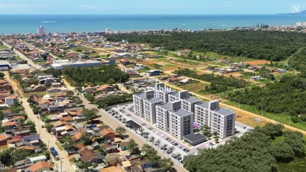 Apartamento no Sky Ville, 2 dormitórios (57,61m²) bairro São Cristóvão - Barra Velha/SC.