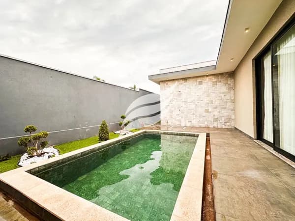 Linda casa 3 suítes e com piscina à venda no condomínio Alphaville 2 em Araçatuba