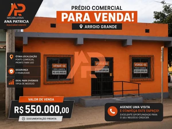 Prédio Comercial em Centro, Arroio Grande/RS