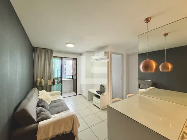 Apartamento Mobiliado em Andar Alto no Beach Class Santa Maria | Boa Viagem – 35 m²