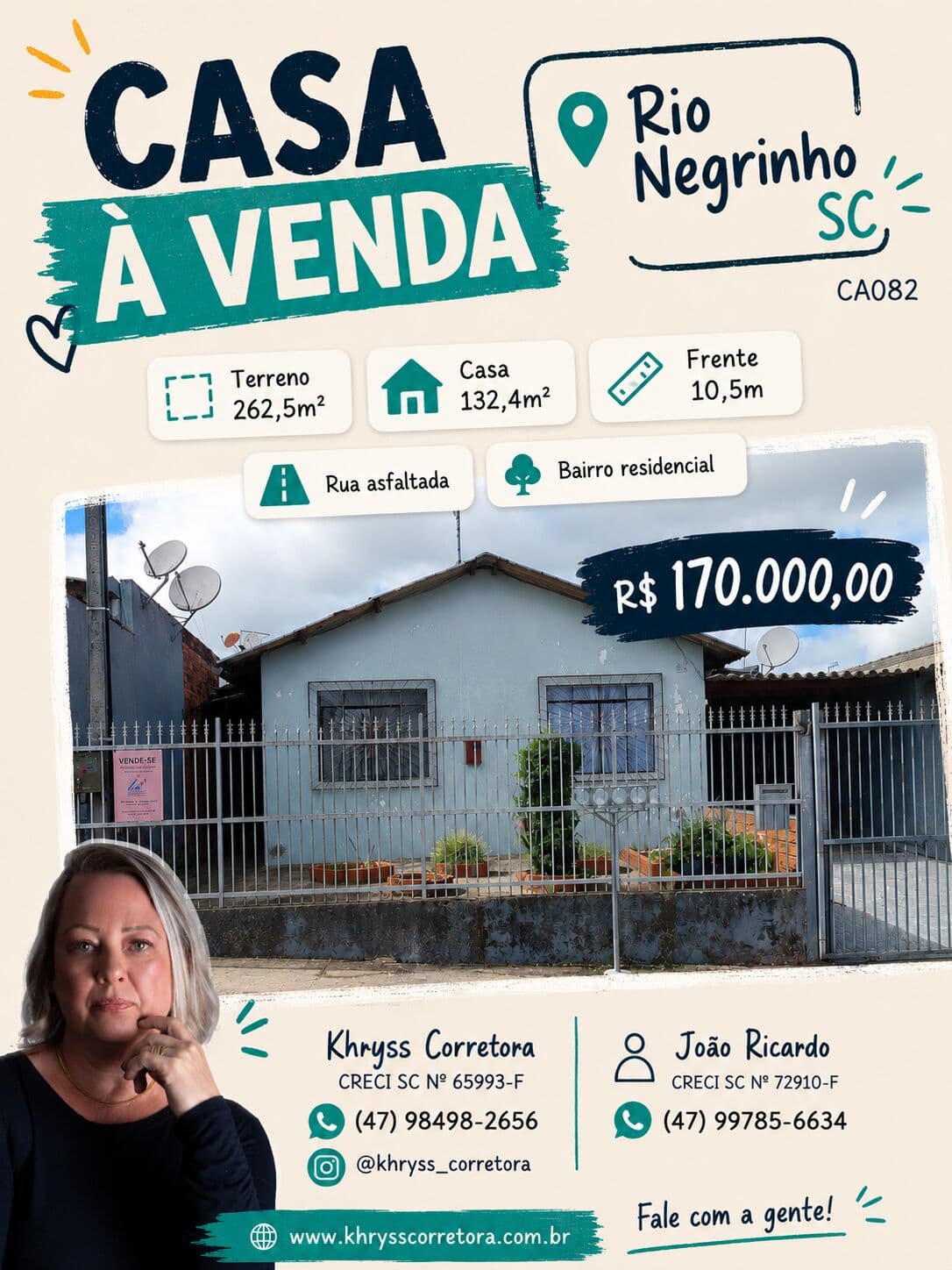 Casa à venda em Rio Negrinho SC