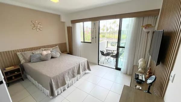 Flat Mobiliado com 30 m² à Venda - Muro Alto - Porto de Galinhas - PE