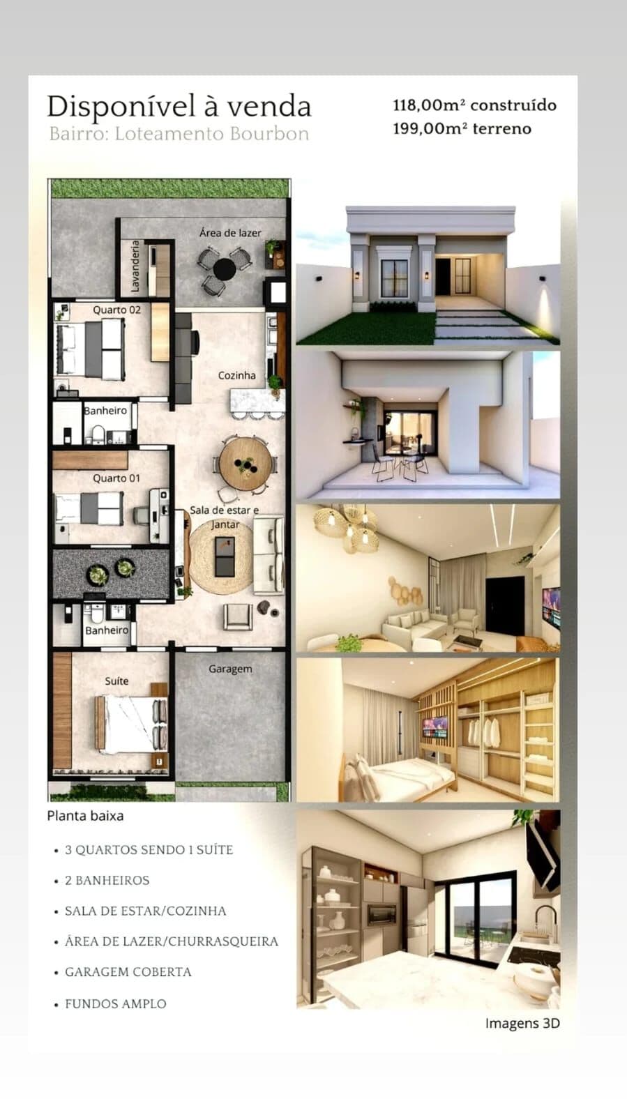 🔥✨ OPORTUNIDADE | CASA NOVA À VENDA NO JARDIM BOURBON – FOZ DO IGUAÇU ✨🔥