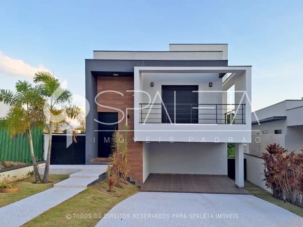 Linda casa moderna à venda no condomínio Ibi Aram II em Itupeva
