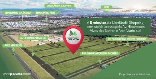 🚀 Loteamento JARDIM BOA VISTA - lotes a partir de 250m² na Zona Sul de Uberlândia.