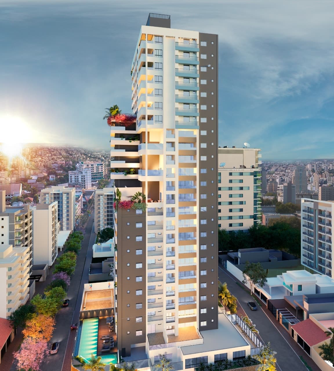 🚀 Garnet Residence - apartamentos com 120 a 166m² com 3 e 4 suítes e área de lazer completa.