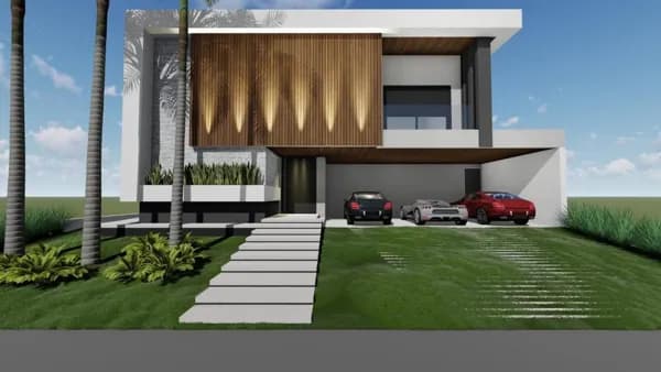 🌟 Sobrado no conomínio Reserva do Vale com 496m² - 4 suítes, piscina aquecida e elevador.
