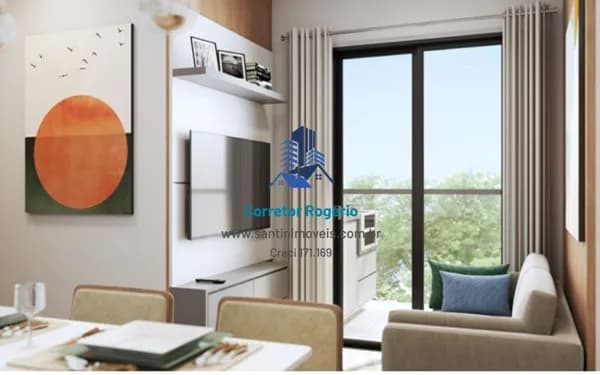 Apartamento com Elevador, 02 quartos (01 suíte ) Varanda gourmet, Vaga de garagem à venda, 56 m² por R$ 499.000 - Campestre - Santo André/SP