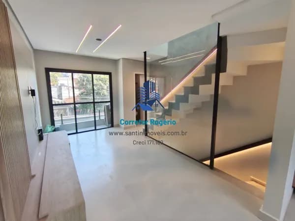Sobrado Mobiliado com 02 suíte com closet, Fino acabamento 02 ou 03 vagas à venda em Santo André/SP