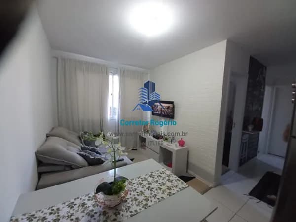 Apartamento Semi Mobiliado, com 02 quartos, Fino acabamento, Lazer e Portaria 24 hs à venda, 35 m² por R$ 220.000 - Parque São Vicente - Mauá/SP