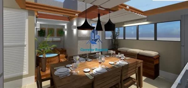 Cobertura com 2 quartos , Fino acabamento, Vaga coberta à venda, 86 m² - Vila Francisco Matarazzo - Santo André/SP