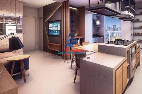 Apartamento com 1 quarto (sendo 01 suíte ), Varanda gourmet, Fino acabamento, Lazer completo, Vaga à venda, 53 m² - Tatuapé - São Paulo/SP