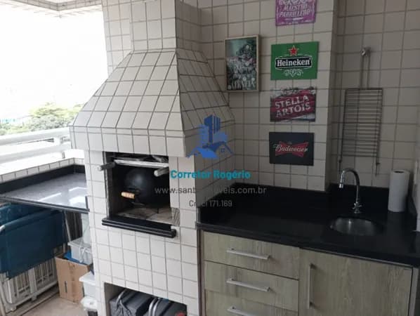 Apartamento com 2 quartos (01 suíte ) Planejados, Varanda gourmet, Lazer completo, 02 vagas à venda, 84 m² - Ponta da Praia - Santos/SP