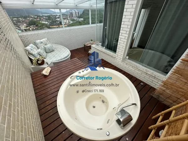 Cobertura com 03 dormitórios, (02 suítes) Área gourmet, Piscina, 03 Vagas à venda, 200 m² por R$ 1.390.000 - Centro - Bertioga/SP