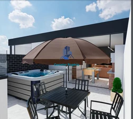 Sobrado com 3 quartos (03 suítes ) Cobertura , Fino acabamento, 02 Vagas à venda, 140 m² por R$ 1.250.000 - Jardim Bela Vista - Santo André/SP