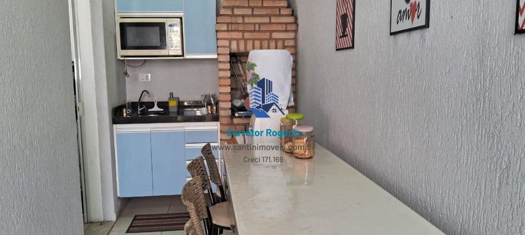 Casa com 02 quartos, Sala, Cozinha , Área gourmet, 02 vagas no Jardim Santo Antonio - Santo André -SP