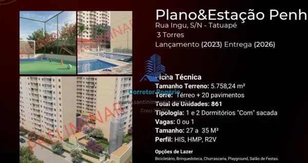 Apartamento com 2 dormitórios à venda, 36 m² por R$ 219.900,00 - Tatuapé - São Paulo/SP