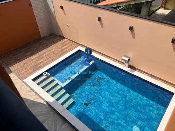 Sobrado com 3 suítes, Piscina, Espaço gourmet, Quintal, 03 vagas à venda, 126 m² por R$ 730.000 - Suarão - Itanhaém/SP