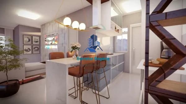 Apartamento sem condomínio com Elevador, 02 quartos (01 suíte ) Fino acabamento, Quintal, Vaga à venda, 48 m² - Santa Teresinha - Santo André/SP