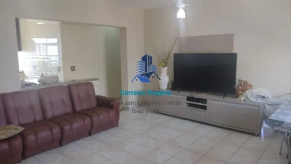 Apartamento com 3 quartos (01 suíte ) Salão de festas , Vaga coberta , 103 m² - - Canto do Forte - Praia Grande/SP