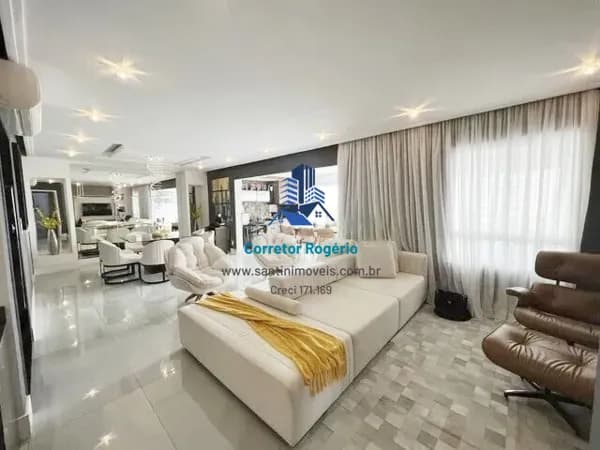 Apartamento com 3 suítes ; Varanda gourmet, Semi mobiliado, Lazer completo, 03 Vagas à venda, 155 m² - Centro - São Bernardo do Campo/SP