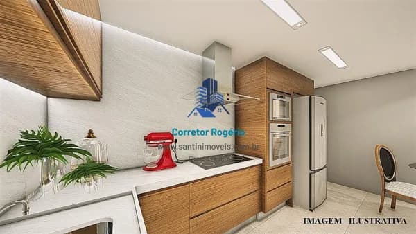 Cobertura com 02 quartos (suíte ) Fino acabamento, Quintal, Vaga coberta à venda, 120 m² - Parque Bandeirante - Santo André/SP