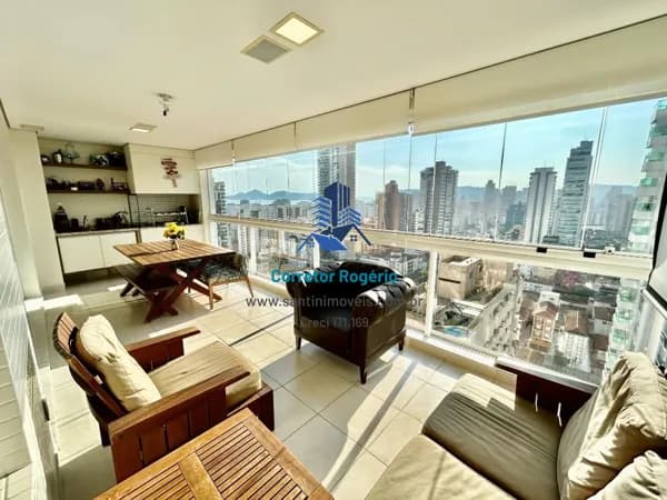 Apartamento com 3 suítes, Varanda Gourmet, Mobiliado, Lazer completo , 02 Vagas amplas à venda, 155 m² por R$ 2.000.000 - Embaré - Santos/SP