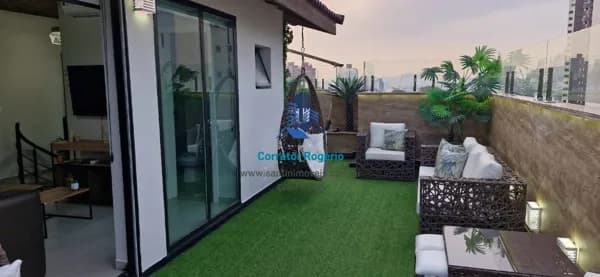 Cobertura Mobiliada com elevador (03 quartos ) 02 suítes ) 03 vagas à venda, 307 m² por R$ 1.950.000 - Vila Caminho do Mar - São Bernardo do Campo/SP