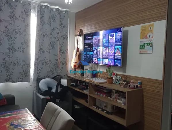 Apartamento com 2 quartos, Sala, Cozinha, Banheiro, Área de serviço e Lazer à venda, 35 m² - Parque São Vicente - Mauá/SP