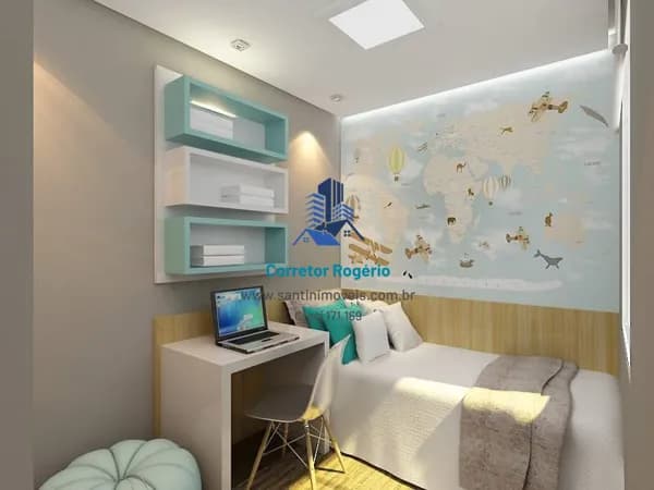 Apartamento sem condomínio com 02 quartos, Ótimo acabamento, Quintal e Vaga à venda, 39 m² por R$ 274.000 - Vila Guarani - Santo André/SP