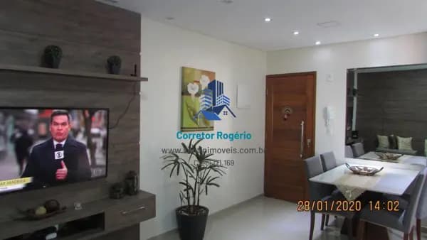 Apartamento sem condomínio com 02 dormitórios,(1 suíte ) Todo Mobiliado residencial à venda, Vila Metalúrgica, Santo André.