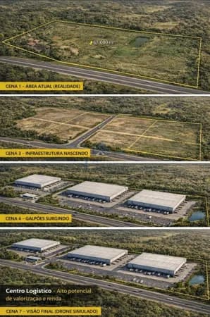 OPORTUNIDADE - EXCELENTE TERRENO Á VENDA , frente à Br 257 - 67.730M2 a R$ 170,00 /m2