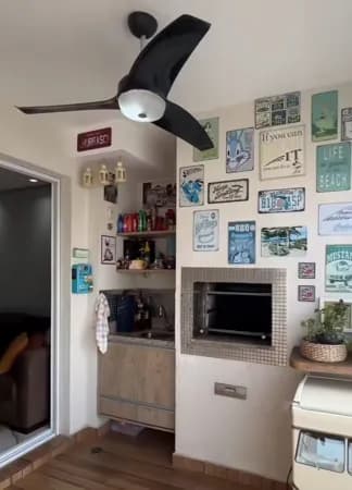 Apartamento Padrão Terraço SC com 91m2 e 2 Suites 2 vagas mobiliado andar alto