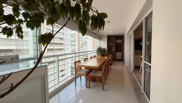 Apartamento Alto Padrão Mundi Espaço Cerâmica 140m² com 3 Suites 2 vagas mobiliado