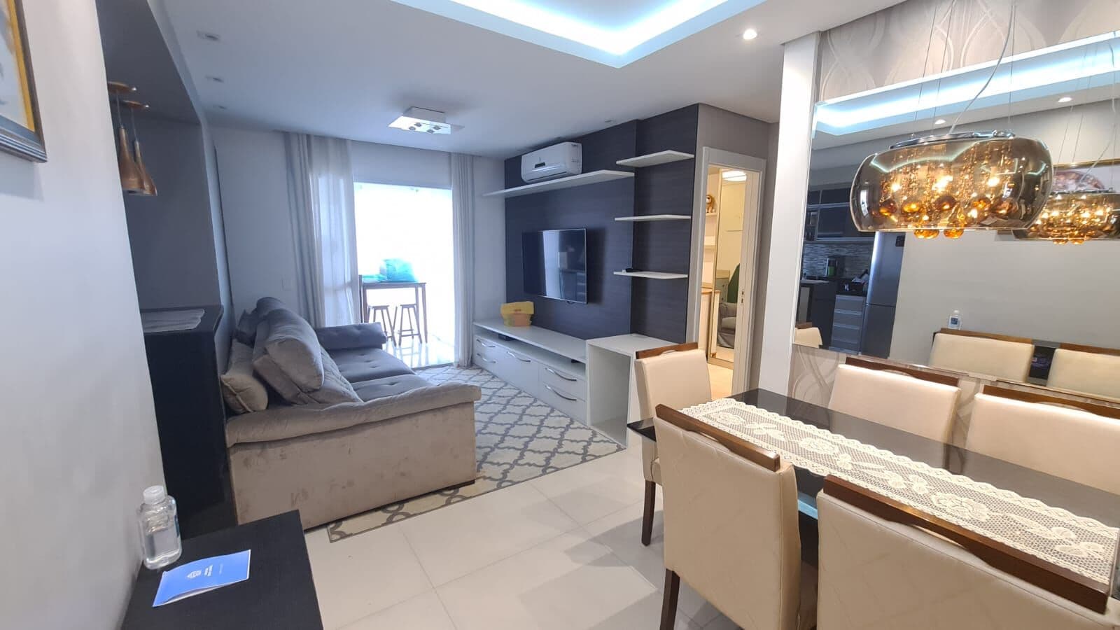 Apartamento Padrão Home Espaço Cerâmica 69m² , mobiliado andar alto Frente Parque