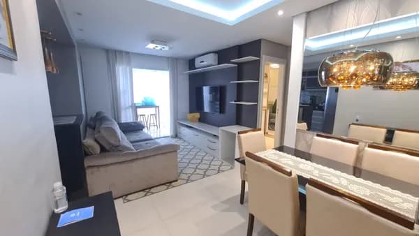Apartamento Padrão Home Espaço Cerâmica 69m² , mobiliado andar alto Frente Parque