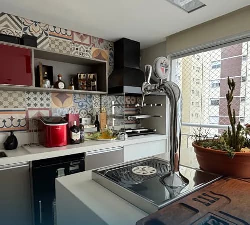 Apartamento Alto Padrão Premier espaço Cerâmica 198 m² com 3 Suites 3 vagas mobiliado