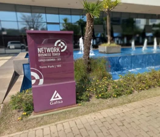 Sala Comercial Network Park - Espaço Cerâmica 55m² com 1 vaga 1 wc e sacada ao lado Park Shopping