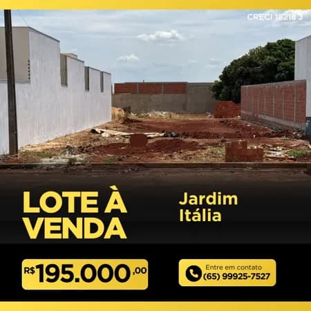 Lote/Terreno em Tangará da Serra - Jardim Itália